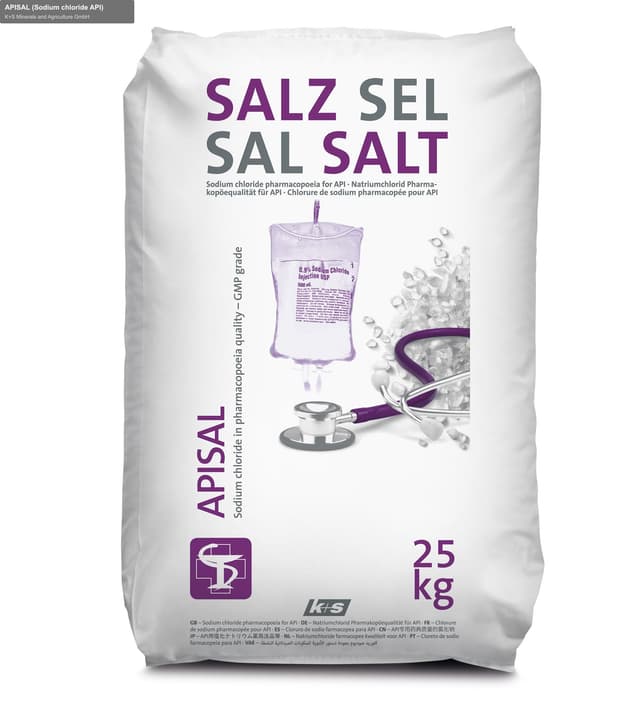 K+S Minerals and Agriculture GmbH sell "APISAL (Sodium chloride API)"
