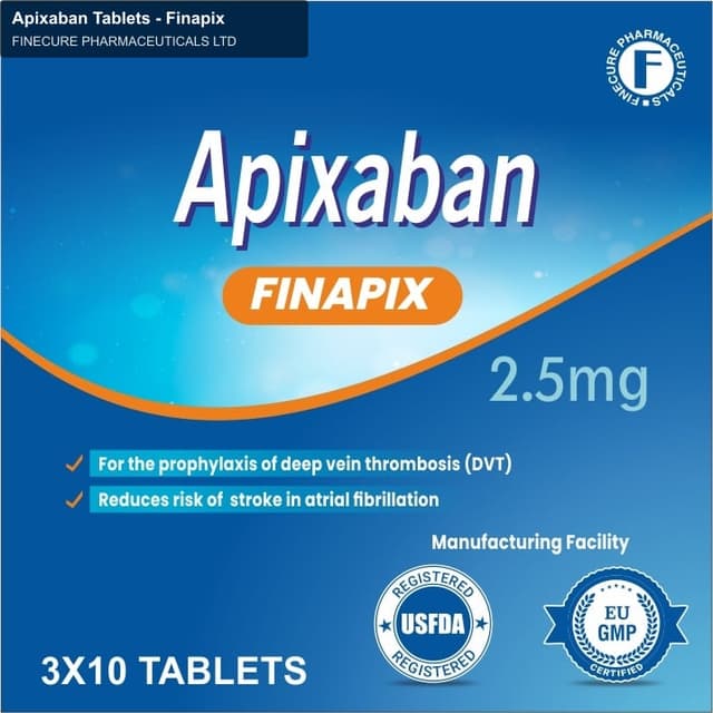 Finecure Pharmaceuticals Ltd sell "Apixaban Tablets - Finapix"