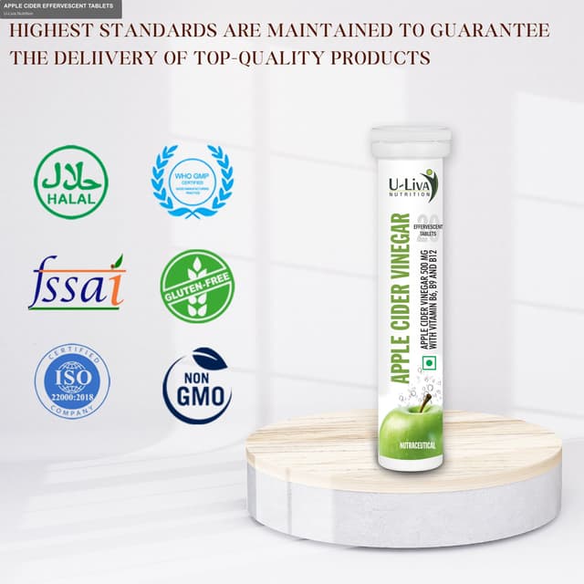 U-Liva Nutrition sell "APPLE CIDER EFFERVESCENT TABLETS"