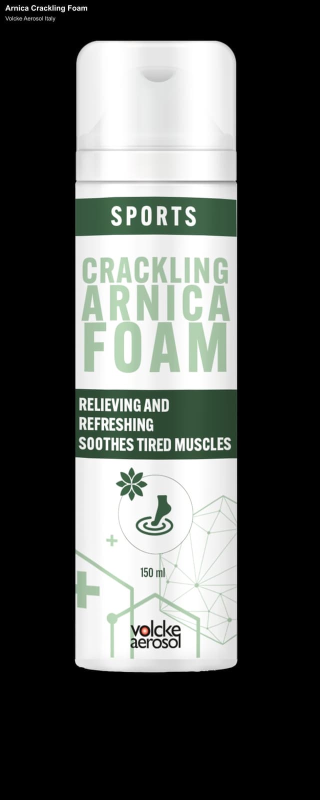 Volcke Aerosol Italy sell "Arnica Crackling Foam"