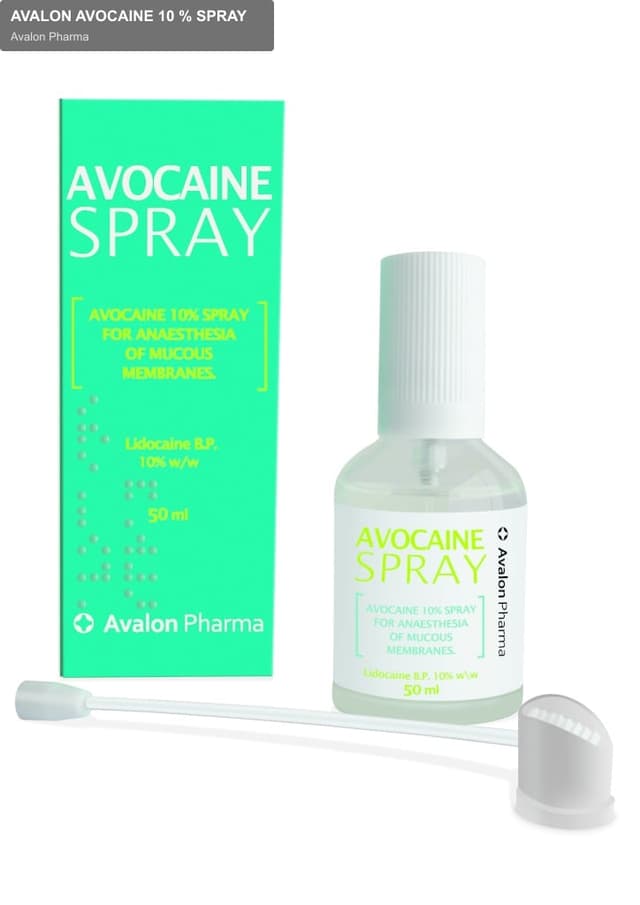 Avalon Pharma sell "AVALON AVOCAINE 10 % SPRAY"
