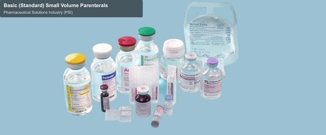 Pharmaceutical Solutions Industry (PSI) sell "Basic (Standard) Small Volume Parenterals"