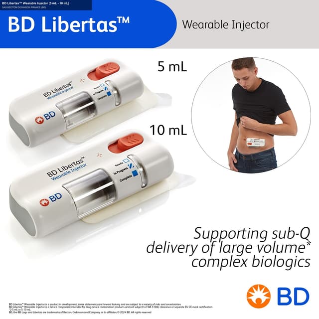 SAS BECTON DICKINSON FRANCE (BD) sell "BD Libertas™ Wearable Injector (5 mL - 10 mL)"