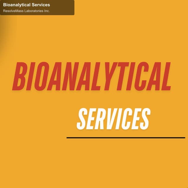 ResolveMass Laboratories Inc. sell "Bioanalytical Services"