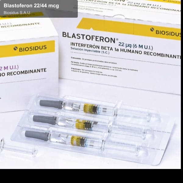 Biosidus S.A.U. sell "Blastoferon 22/44 mcg"