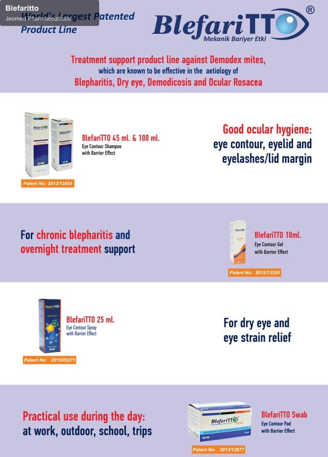 Jeomed Pharmaceuticals sell "Blefaritto"