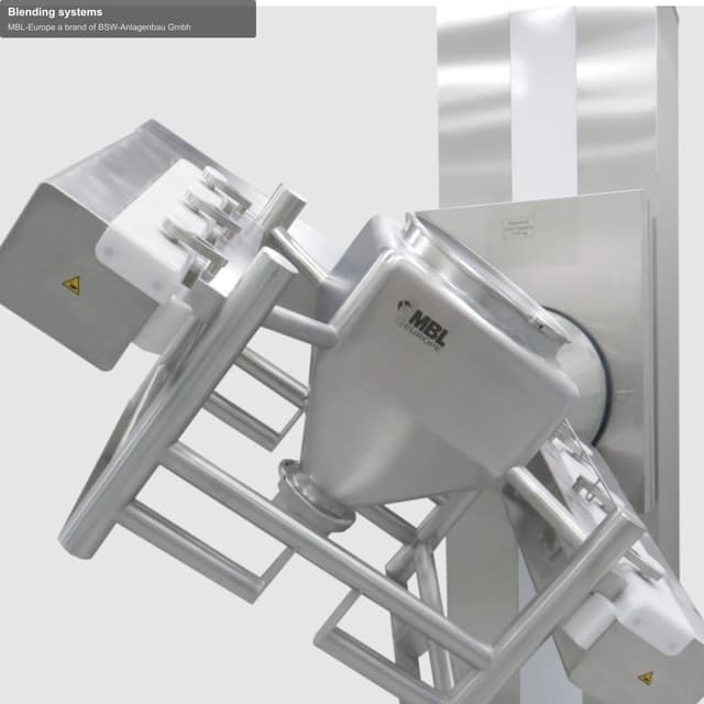 MBL-Europe a brand of BSW-Anlagenbau Gmbh sell "Blending systems"