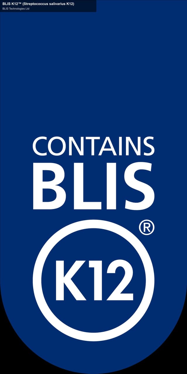 BLIS Technologies Ltd sell "BLIS K12™ (Streptococcus salivarius K12)"