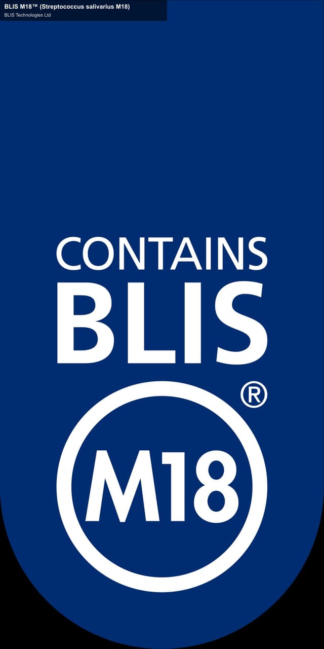 BLIS Technologies Ltd sell "BLIS M18™ (Streptococcus salivarius M18)"
