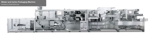 HOONG-A CORPORATION sell "Blister and Carton Packaging Machine"