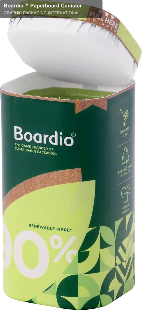 GRAPHIC PACKAGING INTERNATIONAL sell "Boardio™ Paperboard Canister"