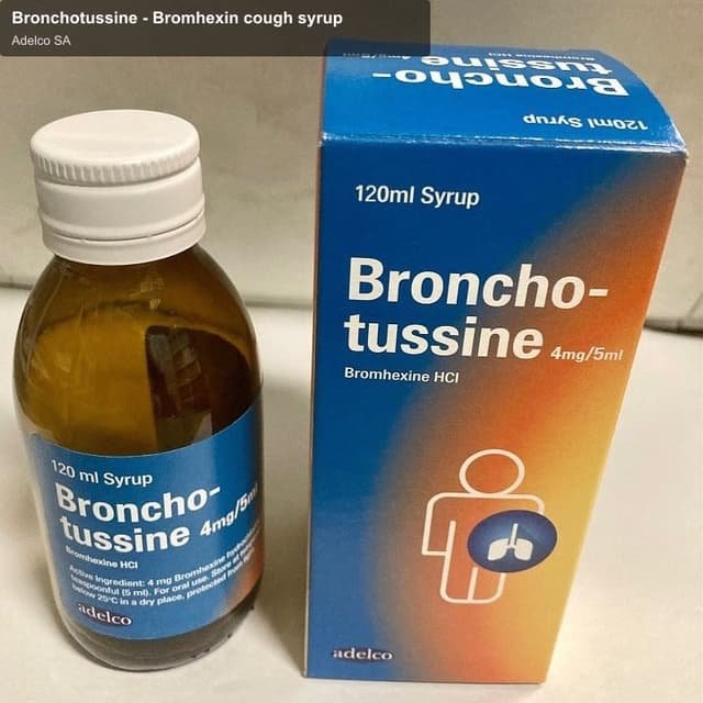 Adelco SA sell "Bronchotussine - Bromhexin cough syrup"