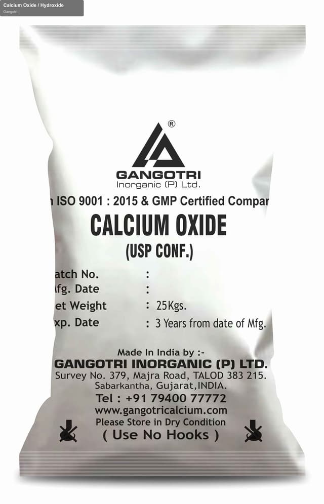 Gangotri sell "Calcium Oxide / Hydroxide"