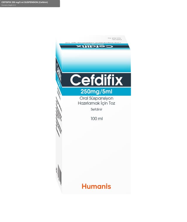 Humanis Saglik A.S. sell "CEFDIFIX 250 mg/5 ml SUSPENSION (Cefdinir)"