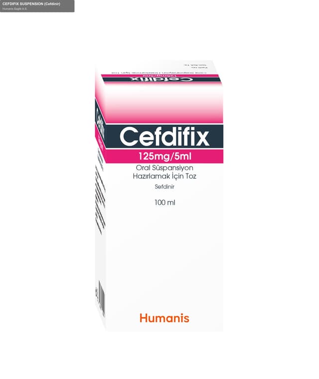 Humanis Saglik A.S. sell "CEFDIFIX SUSPENSION (Cefdinir)"
