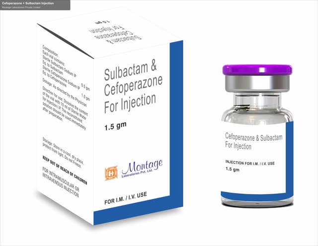Montage Laboratories Private Limited sell "Cefoperazone + Sulbactam Injection"