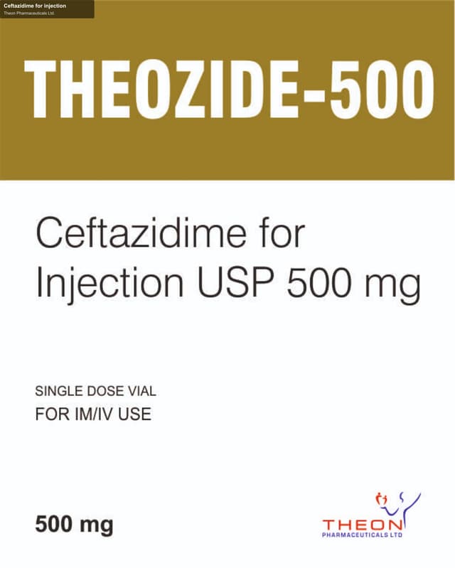 Theon Pharmaceuticals Ltd. sell "Ceftazidime for injection"