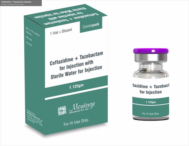 Montage Laboratories Private Limited sell "Ceftazidime + Tazobactam Injection"