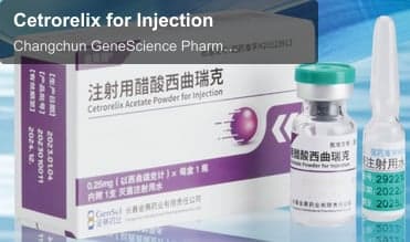 Changchun GeneScience Pharmaceutical Co.,Ltd. sell "Cetrorelix for Injection"