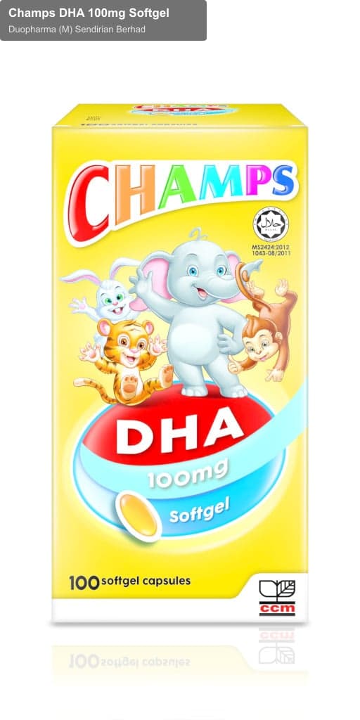 Duopharma (M) Sendirian Berhad sell "Champs DHA 100mg Softgel"