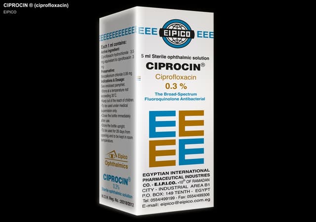 EIPICO sell "CIPROCIN ® (ciprofloxacin)"