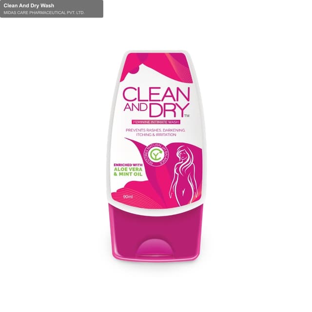 MIDAS CARE PHARMACEUTICAL PVT. LTD. sell "Clean And Dry Wash"