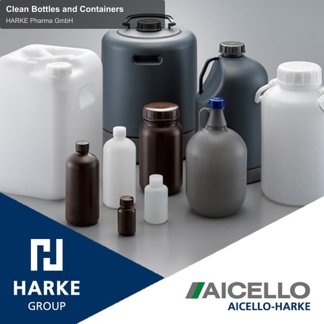 HARKE Pharma GmbH sell "Clean Bottles and Containers"