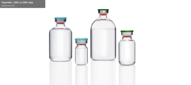 MedicoPack A/S sell "ClearVial - COC or COP vials"