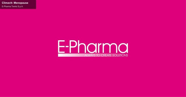 E-Pharma Trento S.p.A. sell "Climavit- Menopause"