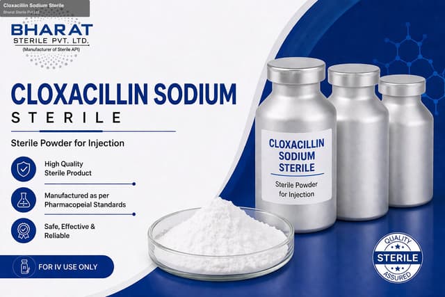 Bharat Sterile Pvt Ltd sell "Cloxacillin Sodium Sterile"