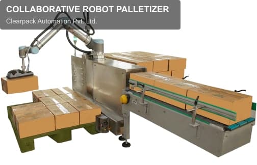 Clearpack Automation Pvt. Ltd. sell "COLLABORATIVE ROBOT PALLETIZER"