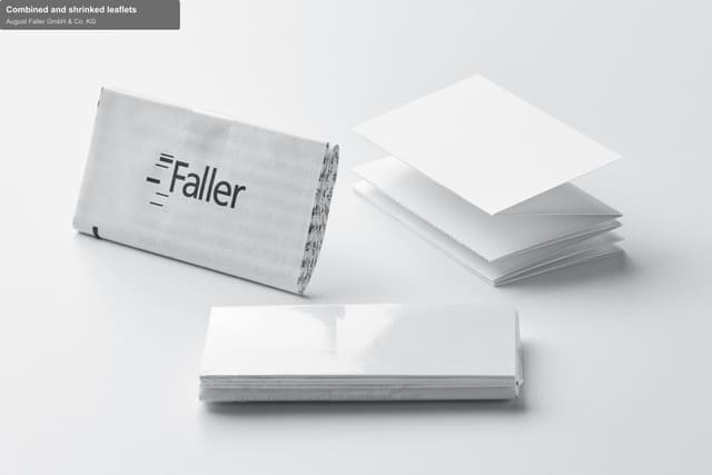 August Faller GmbH & Co. KG sell "Combined and shrinked leaflets"