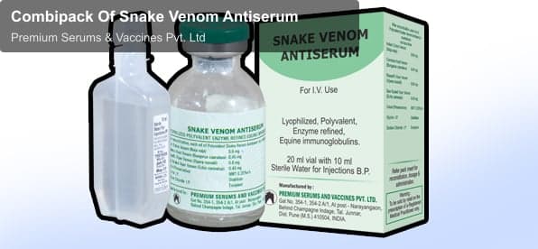 Premium Serums & Vaccines Pvt. Ltd sell "Combipack Of Snake Venom Antiserum"