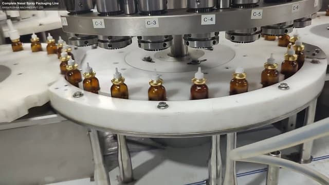 HARIKRUSHNA MACHINES PVT. LTD. sell "Complete Nasal Spray Packaging Line"
