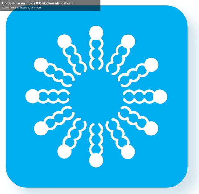 Corden Pharma International GmbH sell "CordenPharma Lipids & Carbohydrate Platform"