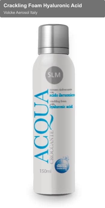 Volcke Aerosol Italy sell "Crackling Foam Hyaluronic Acid"