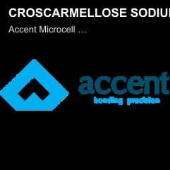 Accent Microcell Limited sell "CROSCARMELLOSE SODIUM"