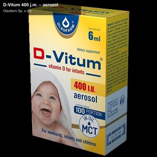Oleofarm Sp. z o.o. sell "D-Vitum 400 j.m. – aerozol"