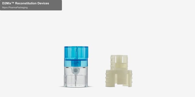 Nipro Pharmapackaging sell "D2Mix™ Reconstitution Devices"