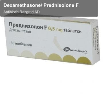 Antibiotic Razgrad AD sell "Dexamethasone/ Prednisolone F"