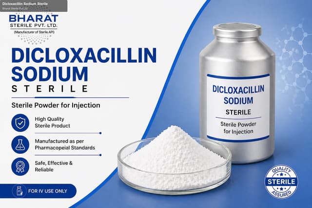 Bharat Sterile Pvt Ltd sell "Dicloxacillin Sodium Sterile"
