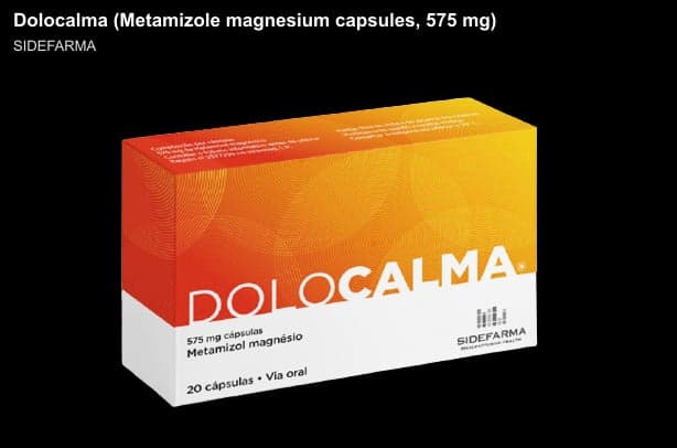 SIDEFARMA sell "Dolocalma (Metamizole magnesium capsules, 575 mg)"
