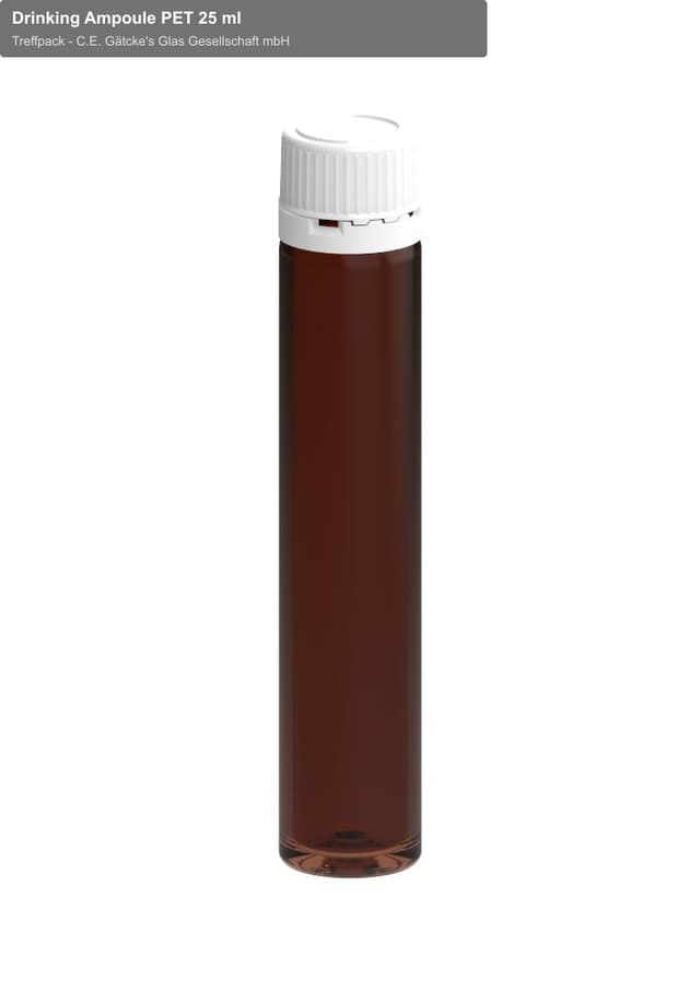 Treffpack - C.E. Gätcke's Glas Gesellschaft mbH sell "Drinking Ampoule PET 25 ml"