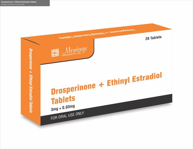 Montage Laboratories Private Limited sell "Drosperinone + Ethinyl Estradiol Tablets"