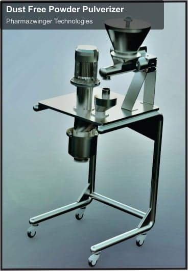 Pharmazwinger Technologies sell "Dust Free Powder Pulverizer"