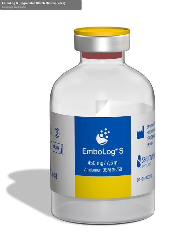Serumwerk Bernburg AG sell "EmboLog S (Degradable Starch Microspheres)"