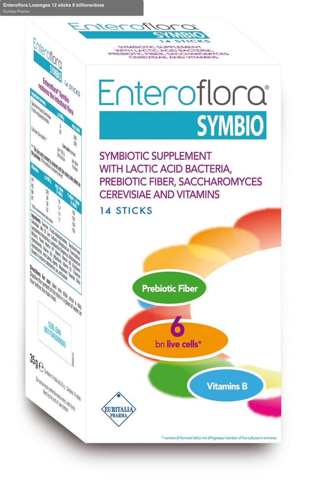 Euritalia Pharma sell "Enteroflora Lozenges 12 sticks 8 billions/dose"