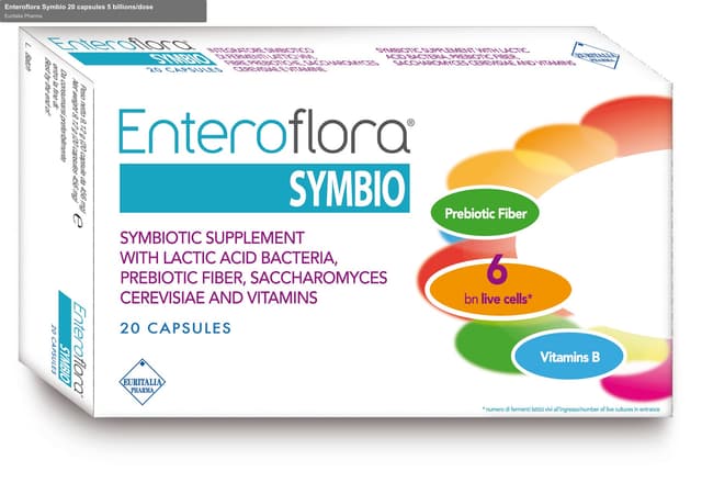 Euritalia Pharma sell "Enteroflora Symbio 20 capsules 5 billions/dose"