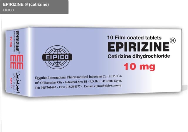 EIPICO sell "EPIRIZINE ® (cetrizine)"