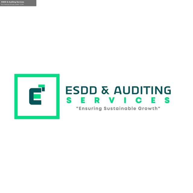Eco Ventures Private Limited - EVPL sell "ESDD & Auditing Services"
